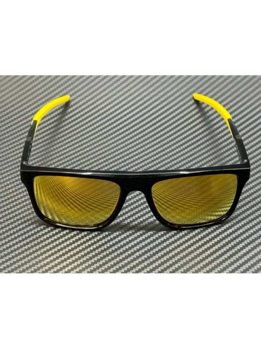 New Ferrari Men Shiny Black Sunglasses 58-18-145